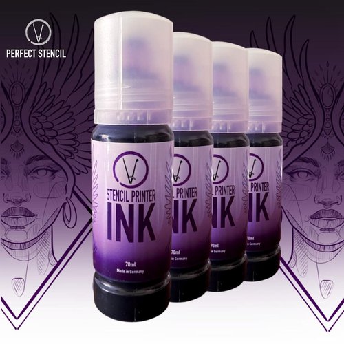 Perfect Stencil Printer Ink - Stencil Printer Flüssigkeit - 1 Flasche à 70 ml