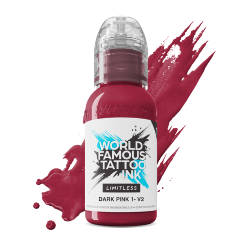 Dark Pink 1 v2 - 30 ml  - World Famous Limitless Tattoofarbe