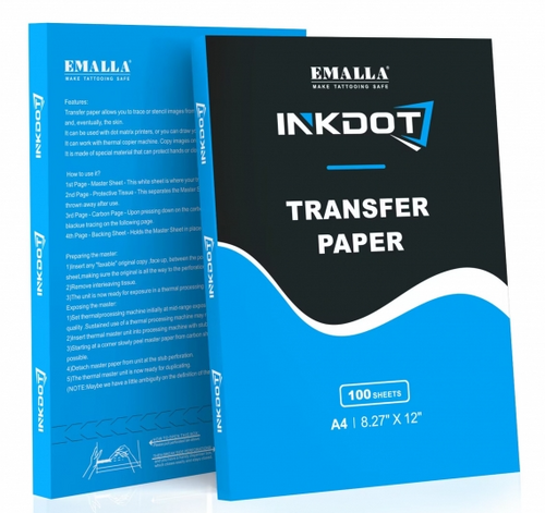 EMALLA INKDOT Stencil Papier / Thermo Transfer Papier 100 St.