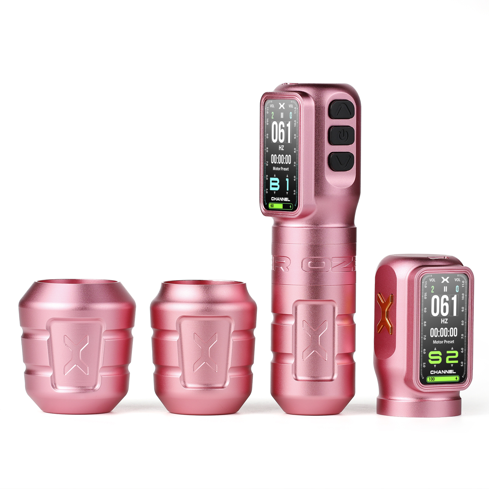 Ozer - X Channel Tattoo Maschine / pink / 4,2 mm Hub