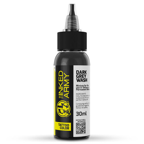 THE INKED ARMY - Tattoo Color - Dark Grey Wash 30ml