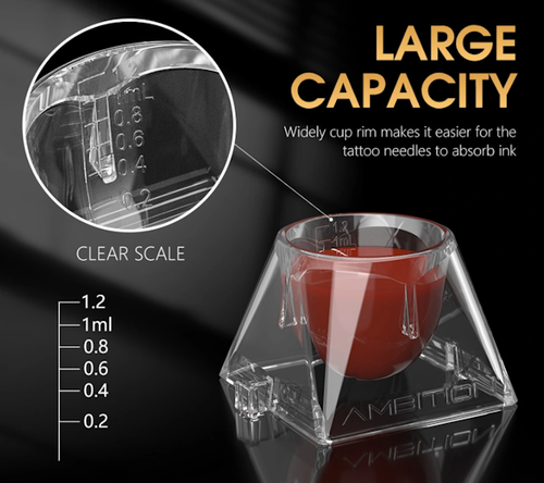 Ink Cups Farbkappen Interlock 12 St. steril verpackt