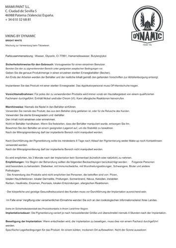 Bright White Artistic Paint / Viking by DYNAMIC 30ml MHD 06/2026