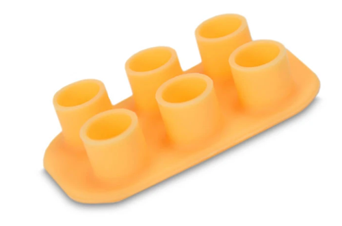 THE INKED ARMY - Silicone Ink Tray - Farbkappen - Steril - Orange - 20 Trays