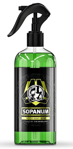 THE INKED ARMY - Sopanum - Tattoo Soap - Gebrauchsfertiges Spray - Aloe 500 ml