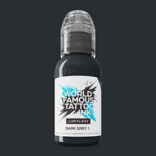 Dark Grey 1 - 30 ml  - World Famous Limitless Tattoofarbe
