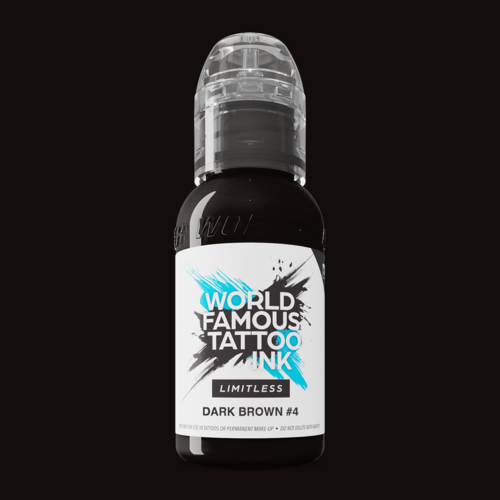 Dark Brown 4 - 30 ml  - World Famous Limitless Tattoofarbe