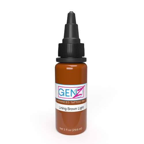 Intenze GEN-Z Outlining Brown Light Color Lining Ink Series Tattoo Ink 29,6 ml
