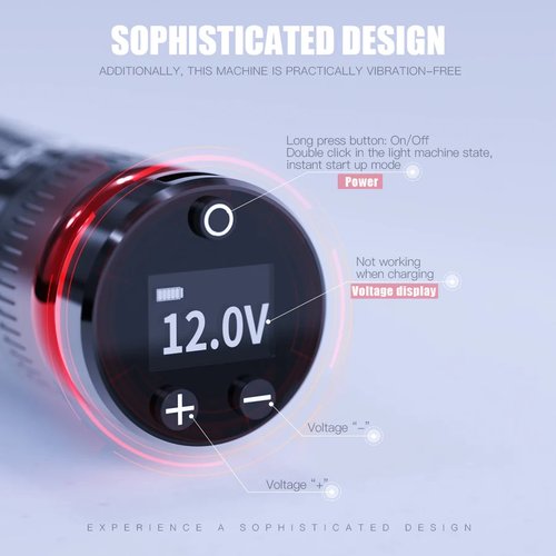 Dragonhawk Mast Racer- Wireless Tattoo Pen Machine with 4.0MM Strokes Orange