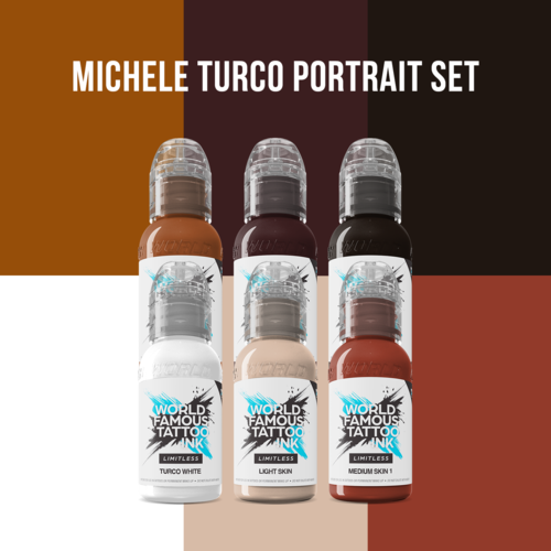 Michele Turco Portrait Set - 6 x 30 ml - World Famous Limitless Tattoo Ink