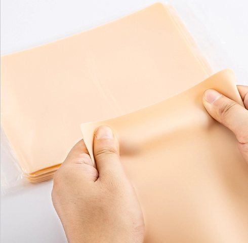 Übungshaut Kunsthaut Silikon ca. 20 x 15 x 0.1 cm leer