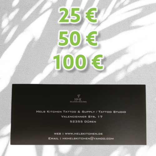 Gutschein über 25 € / 50 € oder 100 €