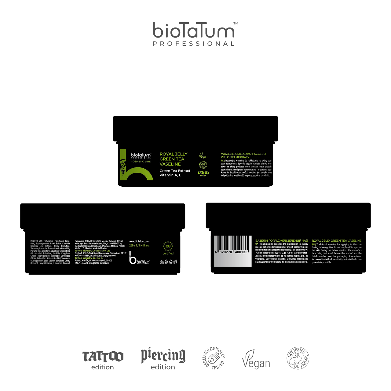 Royal Jelly Green Tea von bioTaTum - 250 ml