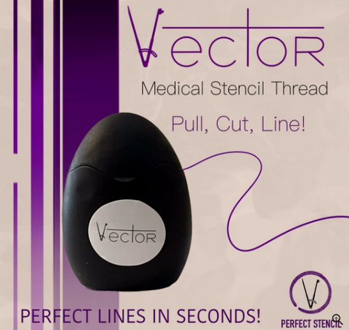 Vector - Medizinischer Schablonenfaden / Stencil thread - 2 Meter