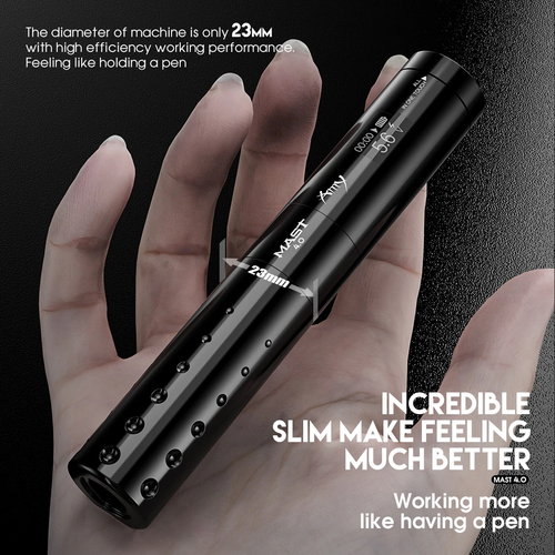 Dragonhawk Mast Tour Amy Wireless Tattoo Pen / 4 mm Hub rot