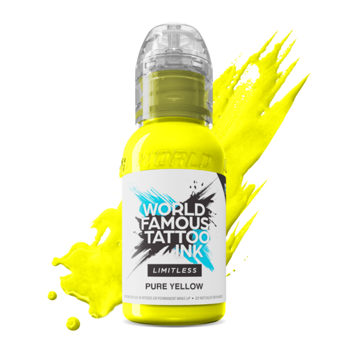 Pure Yellow - 30 ml  - World Famous Limitless Tattoofarbe