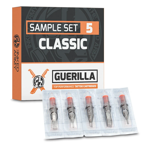 THE INKED ARMY - Guerilla Tattoo Cartridges - Classic Sample Set - 5 Cartridges