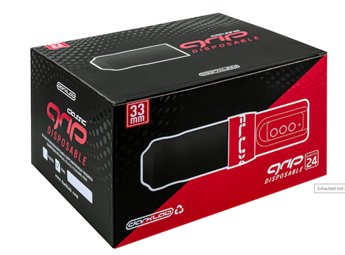 Einweggriff aus schwarzem Flux-Foam von FK Irons (klassisch)