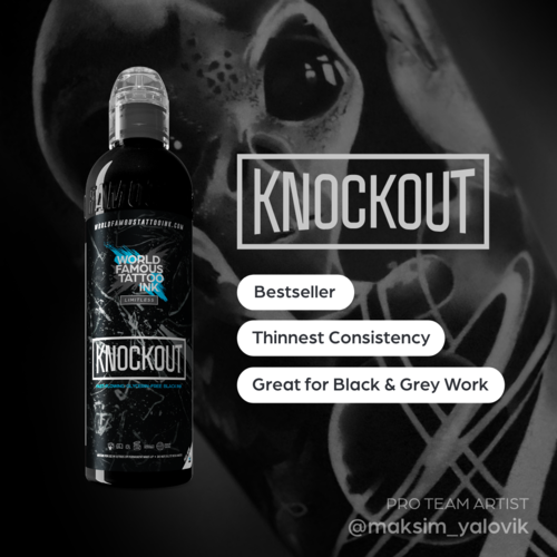 Knockout 30 ml  - World Famous Limitless Tattoofarbe