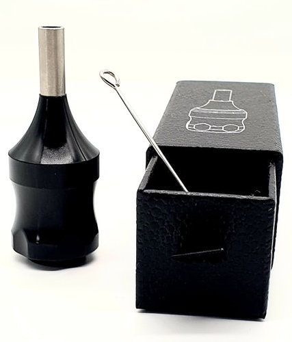 Black Tattoo Needles Cartridges Grips Aluminium 30mm