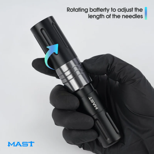 Mast Nano Wireless Rotary Pen Maschine mit Batterie PMU SMP Cartridge Short 3,2 mm Hub