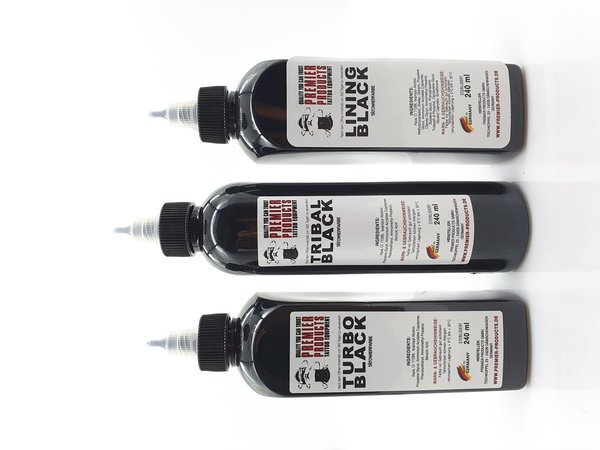 Premier Products Tribal Black - Lining Black - Turbo Black 240 ml