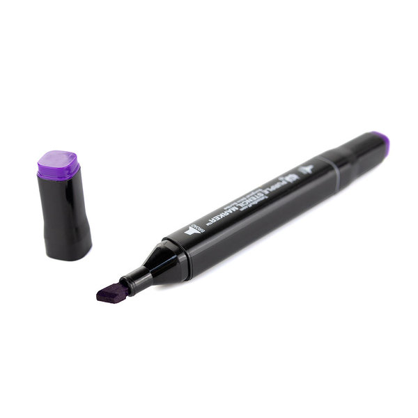 Purple Stencil Marker, feine und breite Spitze - 1St.