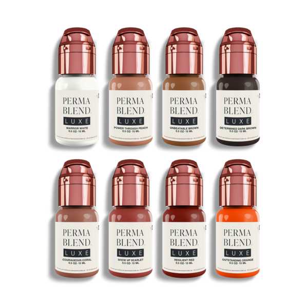 Vicky Martin's Unstoppable Areola Set 8x 15ml - Perma Blend Luxe PMU Ink